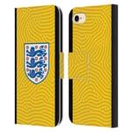 Head Case Designs Officially Licensed England National Football Team Goalkeeper 2020/22 Crest Kit Leather Book Wallet Case Cover Compatible With Apple iPhone 7/8 / SE 2020 & 2022
