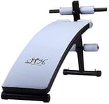 Fitness Equipment Multifunctional Weight Bench,Sit Up Bench - Weight Bench Foldable 35cm Widened Panel Gym Quality Exercise Bench Arc-Shaped Decline Board Abdominal Training Bench Gray + Black