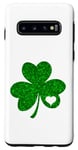 Galaxy S10 Shamrock with a heart in it St.Patricks Graphic Case