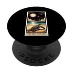 The Sea Turtle Tarot Card Stars and Moon Women Men Kids PopSockets Swappable PopGrip