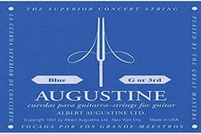 Augustine Blue Label Corde Seule SOL (G3) pour Guitare Classique Tirant Fort