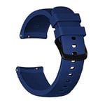 New Watch Straps 20mm for Huami Amazfit GTS/Samsung Galaxy Watch Active 2 / Gear Sport Silicone Strap(Black) Smart Wear (Color : Midnight Blue)