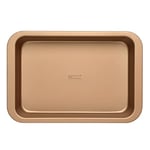 Russell Hobbs RH01689GEU7 Opulence Roasting Baking Oven Tray Non-Stick 36 cm Roaster, Easy Clean, For Sunday Roasts, Meat, Traybakes & Vegetables, Carbon Steel, Gold