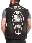 Hyraw Only Death Denim Vest - Svart