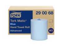 Håndklæderuller Tork Matic® Advanced H1 blå 2-lag 150m - (6 ruller pr. karton)