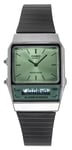 Casio Vintage Green Dial Alarm Chrono Stopwatch AQ-800ECGG-3A WR Mens Watch