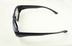 2 Pairs Black Adults Circular Polorised Passive 3D Glasses TVs Cinema Projectors