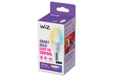 WiZ Connected - LED-glödlampa - form: C37 - E14 - 4.9 W - varmt till kallt vitt ljus - 2700-6500 K