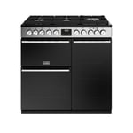 Stoves 444411487 Precision Deluxe 90cm Dual Fuel Range Cooker - Stainless Steel