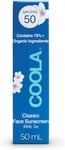Coola Classic SPF 50 Face Sun Cream Lotion, Broad Spectrum UVA/UVB Protection
