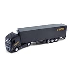 Bburago Street Fire HAULERS with Trailer Die-Cast Truck - Volvo FH16 Globetrotter 750 XXL - 1:43 Scale - Collectible Toy