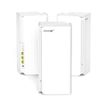 Tenda Nova Mesh Wi-Fi 6E AXE5700 Whole Home Tri-Band Mesh Wi-Fi 6E System, (MX21 Pro), 6G Band, Coverage up to 7-9 Rooms 4200 ft², Seamless Roaming, 8K, VR HD, Cloud Games, Pack of 3