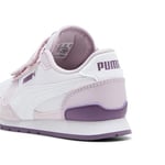 Puma Unisex Kids St Runner V3 Mesh V Ps Sneakers, Puma White-Grape Mist-Crushed Berry, 33 EU