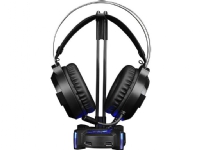 Marvo Illuminated headphone stand HZ-04, 4x USB 3.0 HUB, black, Marvo