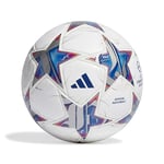 ADIDAS IA0953 UCL PRO Recreational soccer ball Unisex Adult Top:white/silver met./bright cyan/team royal blue Bottom:SHOCK PURPLE F16/IRON MET./SOLAR ORANGE Size 5