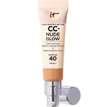 IT Cosmetics CC+ and Nude Glow Lightweight Foundation and Glow Serum with SPF40 32ml (Various Shades) - Neutral Tan