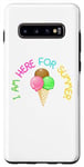 Galaxy S10+ Celebrate Season I Am Here for Summer Ice Cream in a Cone Case