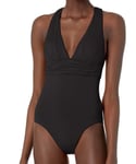 Seafolly Women's Maillot One Piece Swimsuit, Black. Size 14 UK