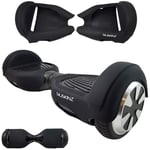 Siliskinz® 360 Degree Silicone Protective Jelly Case Cover - For 6.5" 2 Wheel Self Smart Balance Scooter (BLACK)