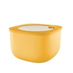 Guzzini - Kitchen Active Design, STORE&MORE BIO, Deep Airtight Fridge/Freezer/Microwave Containers (L) - Mango Yellow, 19,5 x 19,5 x h12,3 cm | 2800 cc - 170724236