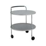 SMD Design Trolley Round basic serveringsvogn lysegrå, kromstativ