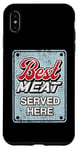 iPhone XS Max Best Meat Served Here With Beer Vintage Adult Joke Grill Dad Case