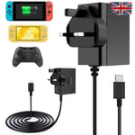 Charger For Nintendo Switch Lite Pro Adapter USB Type C Power Supply Controller