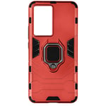 Case for Xiaomi Poco F5 Pro Hybrid Shockproof Metallic Ring Support Red