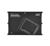 JJC Minneskorthållare svart för 4xSD | Kreditkortsstorlek | Minneskortförvaring