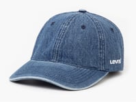 Levi Mens Adjustable Curve Denim Cap ~ Essential Jeans Blue