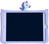 Trolsk Kids Case with strap - Cute Purple Unicorn (iPad mini 7/6)