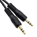 Premium ULTRICS® 2M 2 Meter 3.5mm Stereo Jack Plug to 3.5mm Stereo Jack Lead Cable Plug Black For ipad, ipod, iPhone mobile phone, in car audio, MP3 player, home audio, sound system