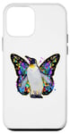 iPhone 12 mini Penguins can fly colorful butterfly wings penguin Case