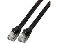 Tillverkare: Efb Elektronik Rj45 Flat Patchkabel U/Ftp, Cat.6A, Pvc, 0,15M, Svart Den Parskärmade Cat.6A Rj45 Flat Patchkabeln Säkerställer Mycket Goda Egenskaper För 10 Gigabit Ethernet-Applikationer.Den Platta Patchkabeln Imponerar Med Sin Platta