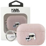 Karl Lagerfeld Monogram Karl & Choupette hodeveske til AirPods Pro 2 - Rosa