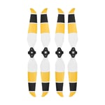 4pcs Low Noise Propellers/Fit For - DJI Mavic Aria 2 / Accessories 7238 Props Folding Blade Quick Release Propeller (Color : Yellow black white)