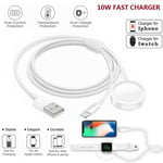 2 In1fast Charging Wireless Wire Charger For Iphone Apple Watch/iwatch1 2 3 4 N