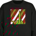 Sweatshirt för Vuxen | Klassisk Collegetröja Grinch svart L