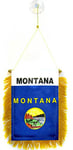 AZ FLAG Fanion Montana 15x10cm - Mini Drapeau Etat américain - USA - Etats-Unis 10 x 15 cm spécial Voiture - Bannière