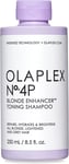 OLAPLEX No. 4P Blonde Enhancer Toning Shampoo, 250 ml Pack of 1