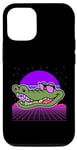 iPhone 13 Pro Aesthetic Vaporwave Outfits with Crocodile Vaporwave Case