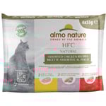 Ekonomipack: Almo Nature HFC Natural Pouch 24 x 55 g  - Blandpack: Kyckling (3 sorter)