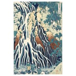 Tableau la chute d'eau de Kirifuri au Mont Kurokami K. Hokusai 40x60cm