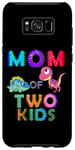Coque pour Galaxy S8+ Dino Mamasaurus Mamasaurus Maman de deux enfants Mère Femme