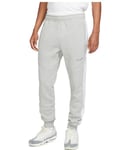 NIKE FN0246-063 M NSW SP FLC Jogger BB Pants Men's DK Grey Heather/White Size XL