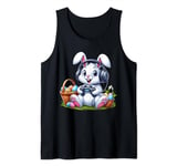 Happy Easter Day 2024 Bunny Boys Girls Kids Gamer Headphones Tank Top