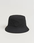 Stone Island Logo Bucket Hat Black