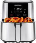 Chefman Turbofry® Touch Air Fryer, XL 7.5 Litre Family Size, 1800W Power, 4 Pres