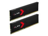 Pny Xlr8 - Ddr5 - Sats - 32 Gb: 2 X 16 Gb - Dimm 288-Pin Låg - 3200 Mhz / Pc5-51200 - Cl36 - 1.4 V - Ej Buffrad - On-Die Ecc