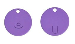 Aismart Nouveau Smart Bluetooth Tracer GPS Locator Tag Alarme Wallet Key Pet Dog Tracker GPS Trackers, 4 Couleurs (White+Purple)
